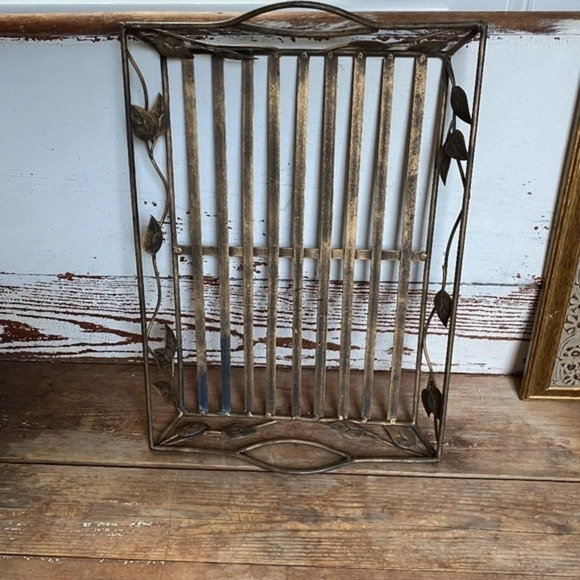 Gold Metal Decorative Tray - Picture 4 of 5